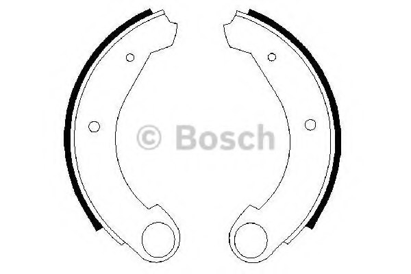 BOSCH 0 986 487 322 Brake Shoe Set